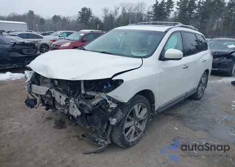 2014 Nissan Pathfinder Platinum from USA, damaged, VIN 5N1AR2MM8EC680640